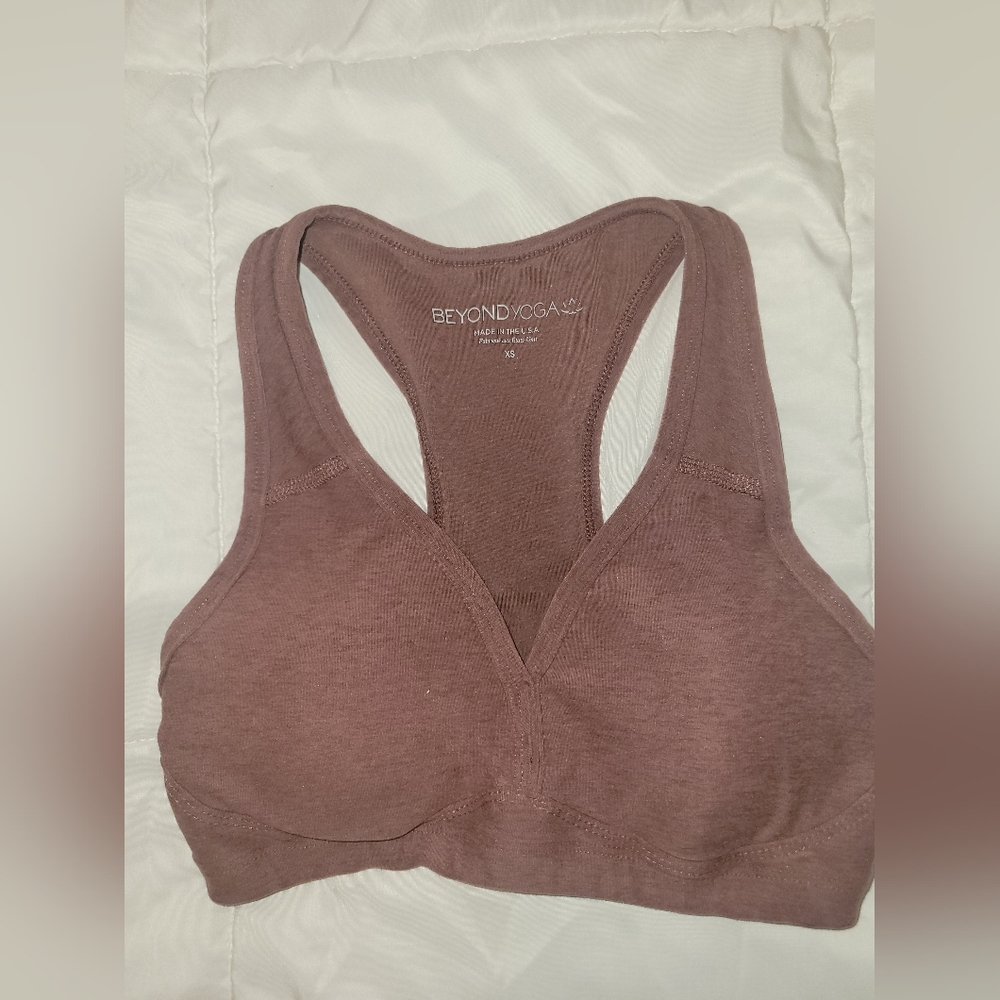 Beyond Yoga Mauve Pink Sports Bra